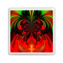Digital Arts Fractals Futuristic Colorful Memory Card Reader (square) by Pakrebo