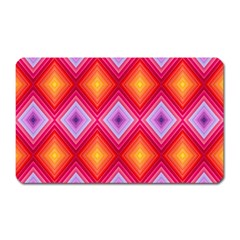 Texture Surface Orange Pink Magnet (rectangular)