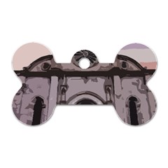 Cathedral Dog Tag Bone (one Side)