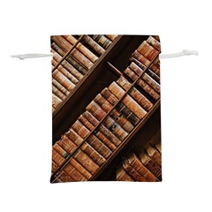 Books Bookshelf Classic Collection Lightweight Drawstring Pouch (l) by Wegoenart