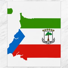 Equatorial Guinea Flag Map Canvas 16  X 20  by Sapixe