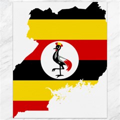 Uganda Flag Map Geography Outline Canvas 16  X 20  by Sapixe