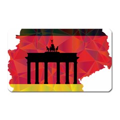 Republic Germany Deutschland Map Magnet (rectangular) by Sapixe