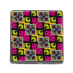 Squares Pattern                                  Memory Card Reader (square) by LalyLauraFLM