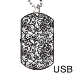 Encaje Dog Tag Usb Flash (one Side) by Sobalvarro