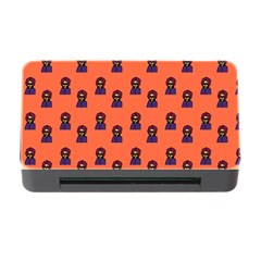 Nerdy 60s  Girl Pattern Orange Memory Card Reader With Cf by snowwhitegirl