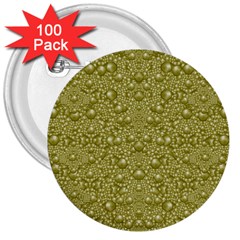 Baroque Pearls In Ornate Decorative Bohemian Style 3  Buttons (100 Pack)  by pepitasart