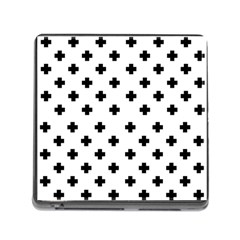 Swiss Cross Pattern Memory Card Reader (square 5 Slot) by Valentinaart