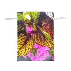 Coleus & Petunia Lightweight Drawstring Pouch (m) by Riverwoman