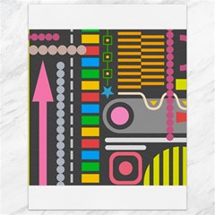 Pattern Geometric Abstract Colorful Arrows Lines Circles Triangles Canvas 18  X 24  by Vaneshart