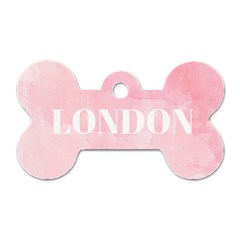 Paris, London, New York Dog Tag Bone (one Side) by Lullaby