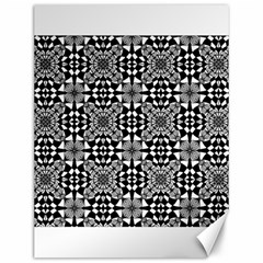 Fabric Design Pattern Color Canvas 12  X 16  by Simbadda