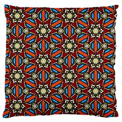 Pattern Stained Glass Church Large Cushion Case (two Sides)