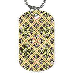Seamless Wallpaper Geometric Dog Tag (two Sides)