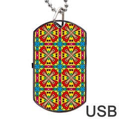 Seamless Dog Tag Usb Flash (two Sides) by Sobalvarro