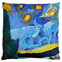 Painting Illustrations Vincent Van Gogh Large Flano Cushion Case (two Sides) by Wegoenart