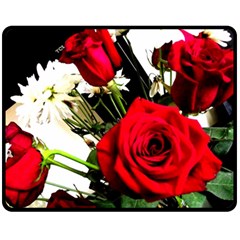 Roses 1 1 Fleece Blanket (medium)  by bestdesignintheworld