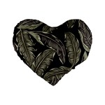 Jungle Standard 16  Premium Flano Heart Shape Cushions Front