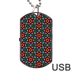 Pattern  Dog Tag Usb Flash (one Side) by Sobalvarro