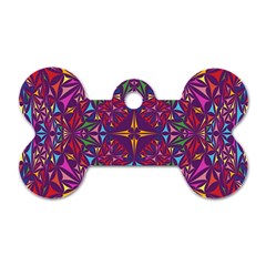 Kaleidoscope  Dog Tag Bone (two Sides) by Sobalvarro