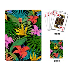 Tropical Greens Playing Cards Single Design (rectangle) by Sobalvarro