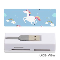 Unicorn Seamless Pattern Background Vector (2) Memory Card Reader (stick) by Sobalvarro