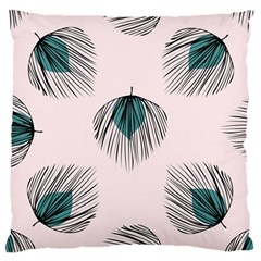 Green Tropical Leaves Seamless Pattern Large Cushion Case (two Sides) by Vaneshart