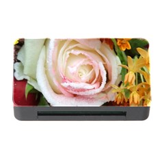 Floral Bouquet Orange Pink Rose Memory Card Reader With Cf by yoursparklingshop