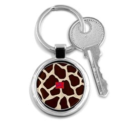 Giraffe By Traci K Key Chain (round)