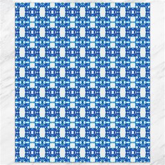 Blue White  Abstract Pattern Canvas 20  X 24  by BrightVibesDesign