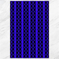 Circles Lines Black Blue Canvas 20  X 30  by BrightVibesDesign