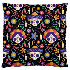 Dia De Los Muertos Standard Flano Cushion Case (one Side) by Sobalvarro