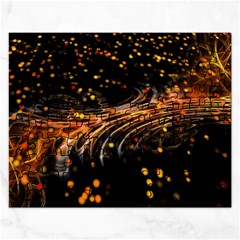 Abstract Background Particles Wave Rectangular Jigsaw Puzzl by Wegoenart