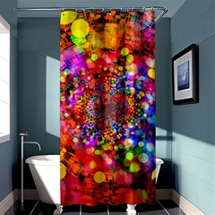 Bokeh Color Light Points Pattern Shower Curtain 36  X 72  (stall)  by Wegoenart