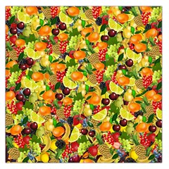 Background Pattern Structure Fruit Large Satin Scarf (square) by Wegoenart