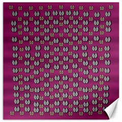 Sweet Fury Cats On Color Canvas 20  X 20  by pepitasart