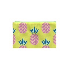 Summer Pineapple Seamless Pattern Cosmetic Bag (xs) by Sobalvarro