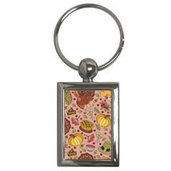 Thanksgiving Pattern Key Chain (rectangle) by Sobalvarro