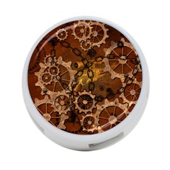 Steampunk Patter With Gears 4-port Usb Hub (two Sides) by FantasyWorld7