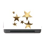 Stars Faux Gold Elegant Starry Festive Christmas Pattern Memory Card Reader with CF Front