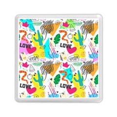 Doodle Pattern Memory Card Reader (square) by designsbymallika
