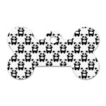 Pattern Bébé Panda Dog Tag Bone (Two Sides) Back
