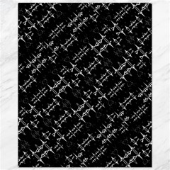 Black And White Ethnic Geometric Pattern Canvas 11  X 14  by dflcprintsclothing