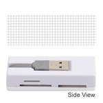 Aesthetic Black and White grid paper imitation Memory Card Reader (Stick) Front