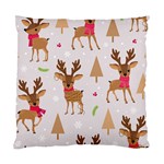 Christmas Seamless Pattern With Reindeer Standard Cushion Case (Two Sides) Front