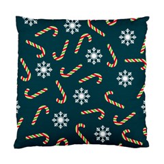 Christmas Seamless Pattern With Candies Snowflakes Standard Cushion Case (two Sides) by Vaneshart