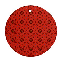 Tiling Zip A Dee Doo Dah+designs+red+color+by+code+listing+1 8 [converted] Round Ornament (two Sides) by deformigo