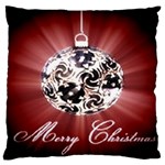 Merry Christmas Ornamental Large Flano Cushion Case (Two Sides) Front