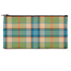 Tartan Scotland Seamless Plaid Pattern Vintage Check Color Square Geometric Texture Pencil Cases