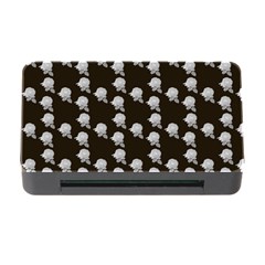 White Rose In Brown Memory Card Reader With Cf by snowwhitegirl